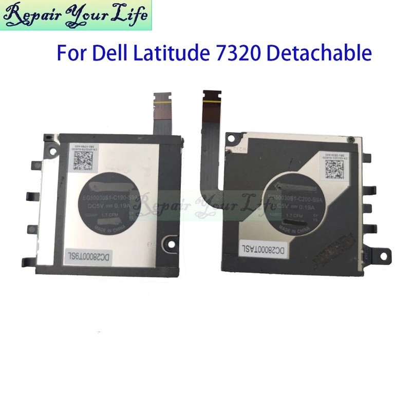 แล็ปท็อป CPU GPU พัดลมระบายความร้อนสําหรับ Dell Latitude 7320 ที่ถอดออกได้โน้ตบุ๊ค 0PGV79 0DJ2D1 EG5