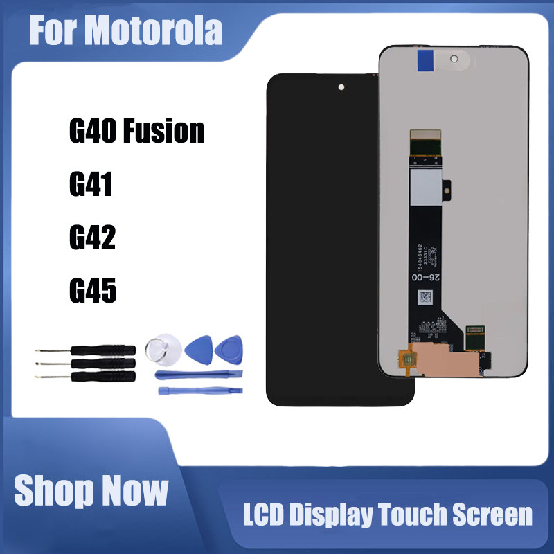 เข้ากันได้กับ Motorola Moto G40 Fusion G41 G42 G45 จอแสดงผล LCD หน้าจอสัมผัสเปลี่ยน