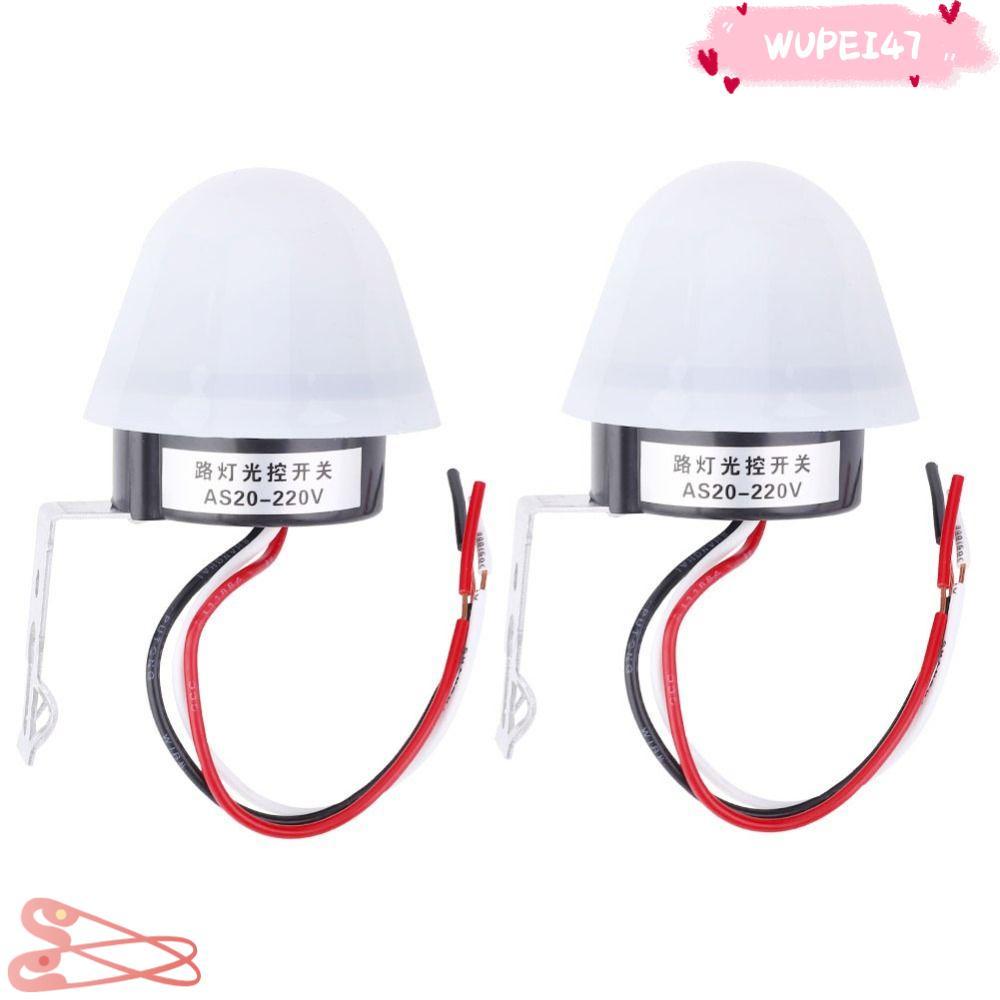 WUPEI47AD 2 PCS Photocell Sensor Switch, AC/DC 12 V/220 V 10A 50Hz Street Light Photoswitch, ความปลอ