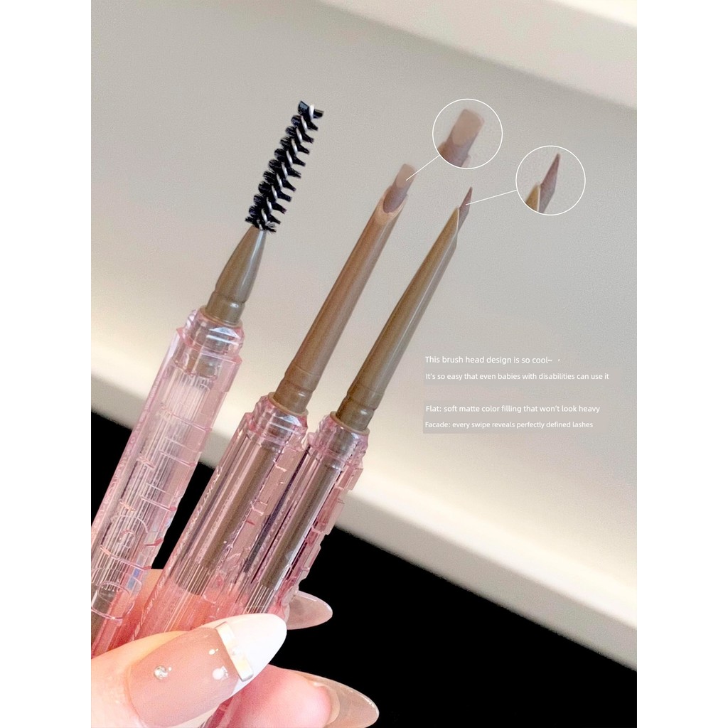 คิ้ว เขียนคิ้ว FLORTTE FLORTTE สามมิติขนาดเล็ก Cashback มีด Machete ดินสอเขียนคิ้วคิ้วแป้งติดทนนานกั