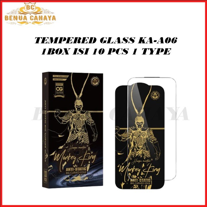 1 กล่องคอนเทนติส 10PCS KA-A06 TEMPERED GLASS ESD MONKEY KING VIVO Y05E Y04 Y04 Y04S Y03 Y02 Y02T Y02