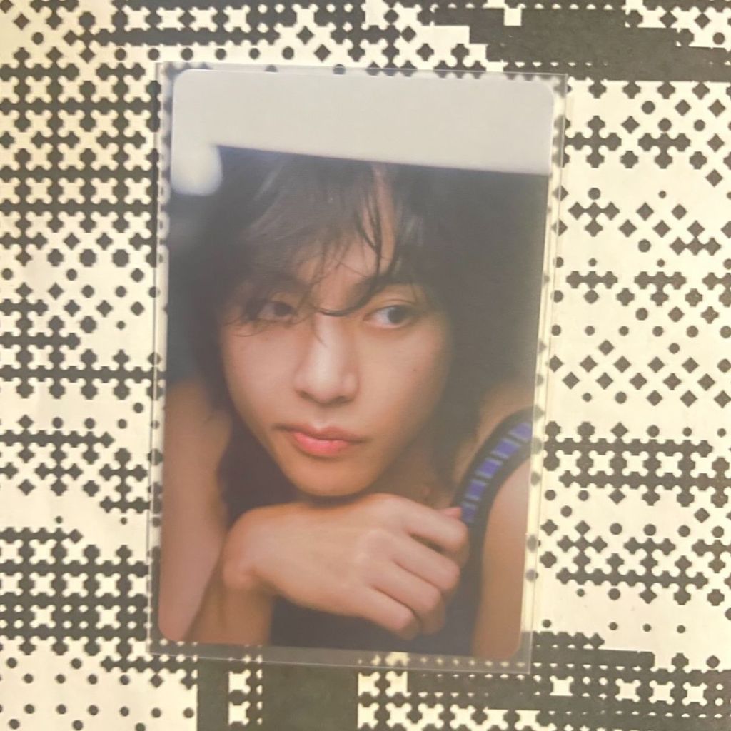 Bts bts Kim Taehyung Face Support กาแฟญี่ปุ่นไทย ของขวัญพิเศษ volo Kim Taehyung Photocard การ์ดเดี่ย