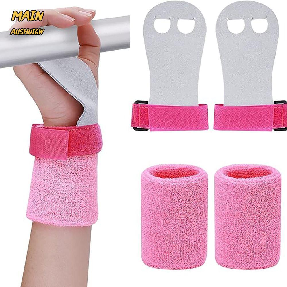 MAINAUSHUI6W ยิมนาสติก Grips, Anti-slip Gym ออกกําลังกายสายรัดข้อมือ,กีฬาเกียร์ป้องกันเด็กยิมนาสติกอ