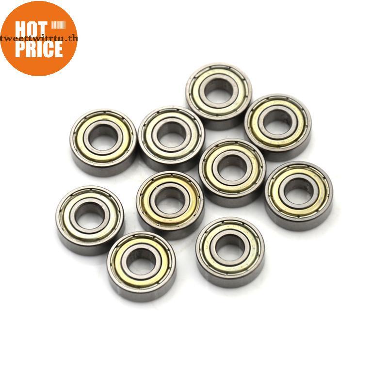 TRTU 10PCS 696ZZ Deep Groove Miniature Ball Bearing 6X15X5mm โลหะ Mini แบริ่ง TH