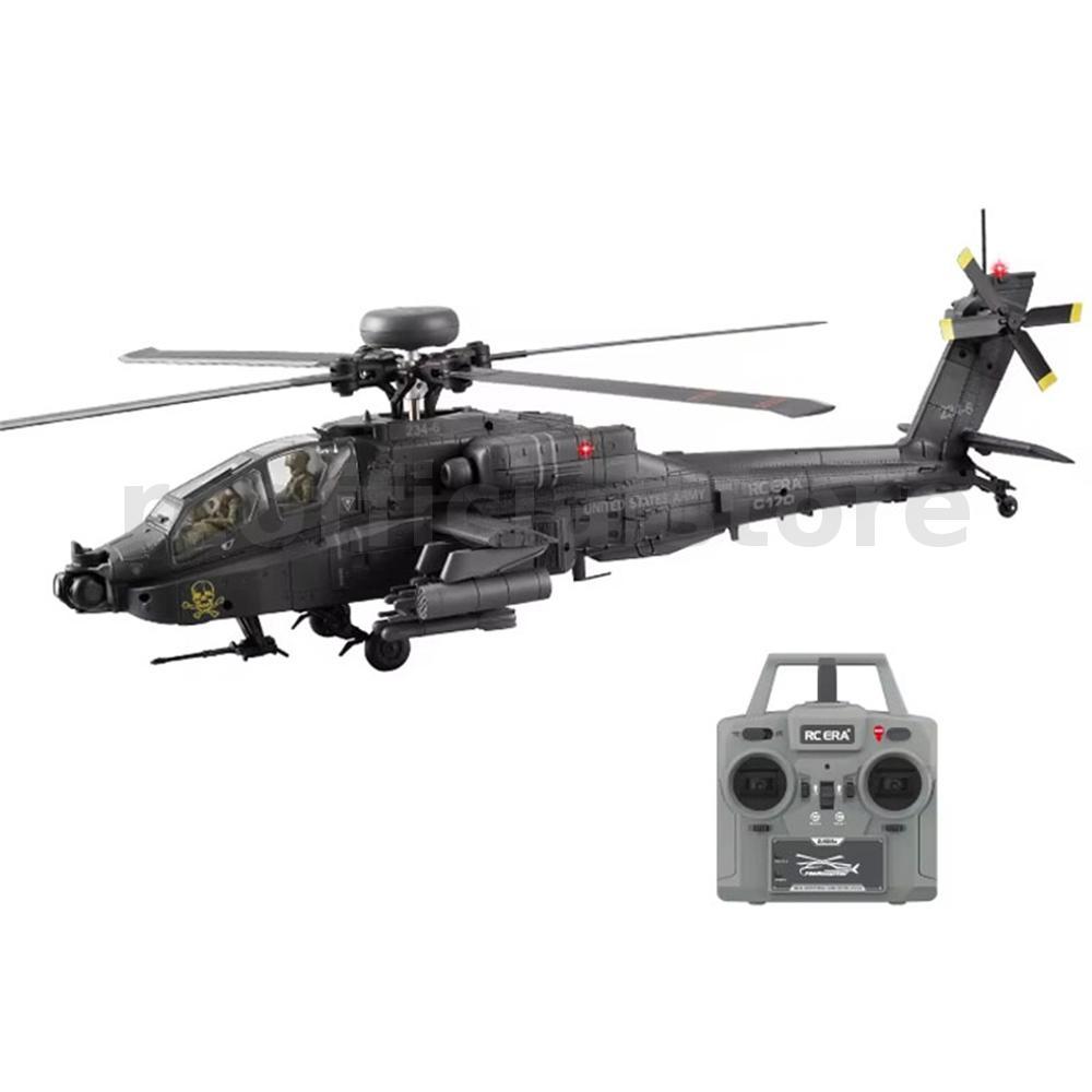 RC ERA C170 AH-64D Apache 2.4G 6CH 1:48 Scale 6-Axis Gyro Brushless Optical Flow Localization LiDAR 