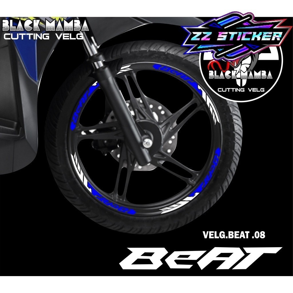 BEAT RIM Cutting Sticker - Honda BEAT 08 TIRE/VELG VARIATION List Sticker