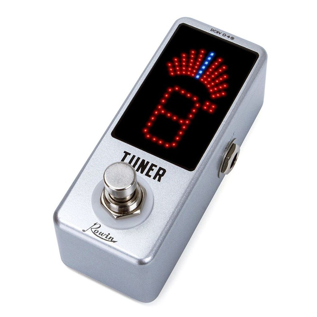 R ROWIN Langyun เครื่องวัดจูนกีตาร์ Stage Pedal Tuner Pedal Tuner เครื่องมือเสียงอิเล็กทรอนิกส์ปรับแ