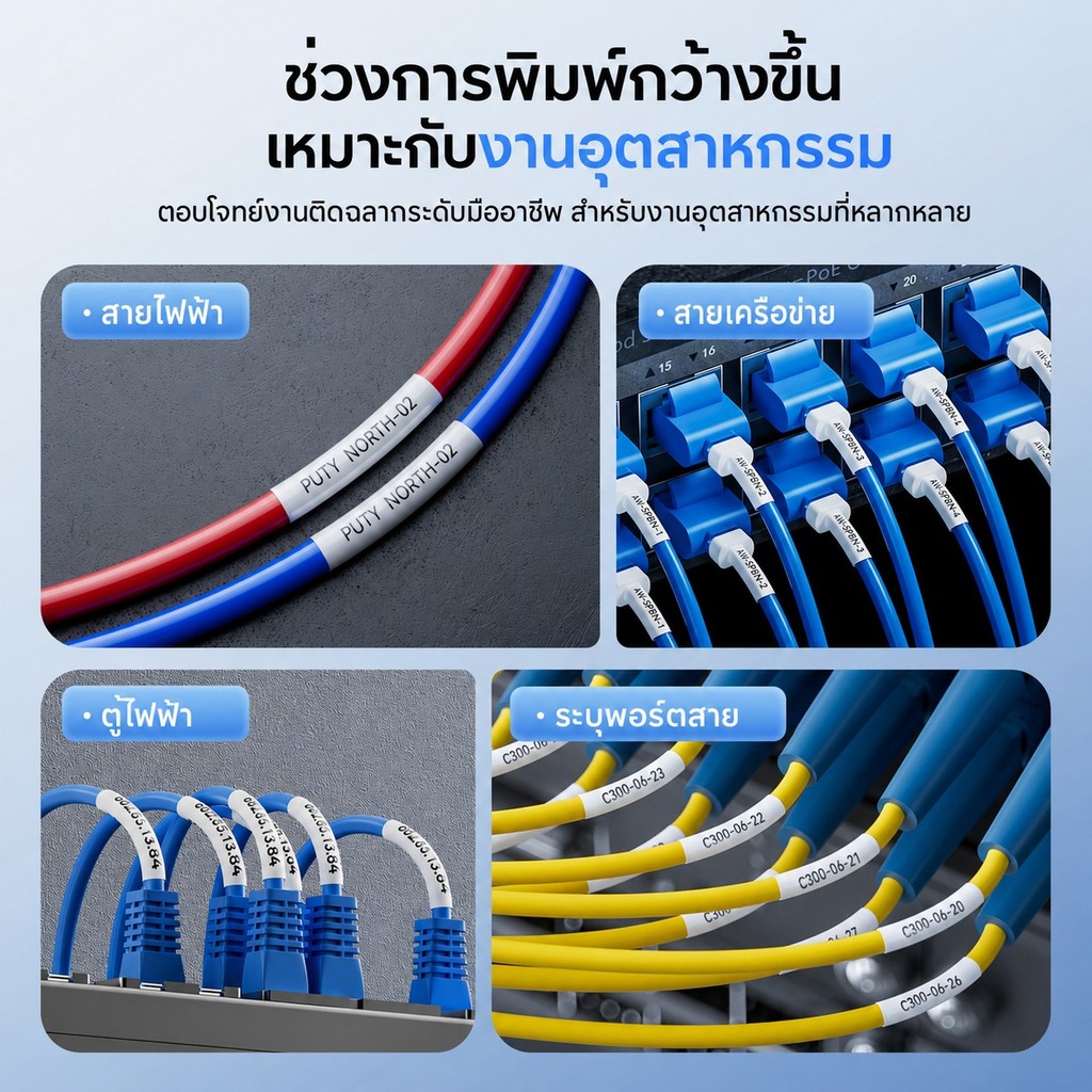 NIIMBOT طابعة أكمام كابلات وأنابيب انكماش C1 ‏300DPI — صورة 4