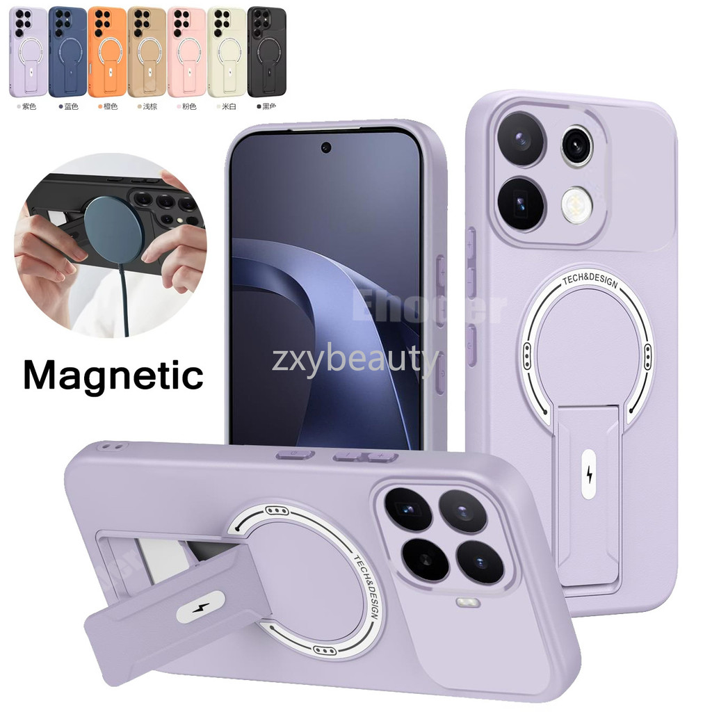 ปลอกสําหรับ OPPO Reno 16 Pro 16F 14 14F 13F 13 5G 4G 2026 เคสโทรศัพท์กันกระแทกผิวแหวนแม่เหล็กผู้ถือสําหรับ Reno16 16Pro 13Pro 14Pro Reno14 ป้องกันกลับกรณี
