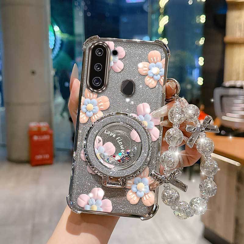 ทนทานสําหรับ Galaxy A11/A13/A15 5G/A15 4G/A12 (India)/A12/A12s/A12 Nacho ปกสบาย 3 ชิ้น ( Full bloom 