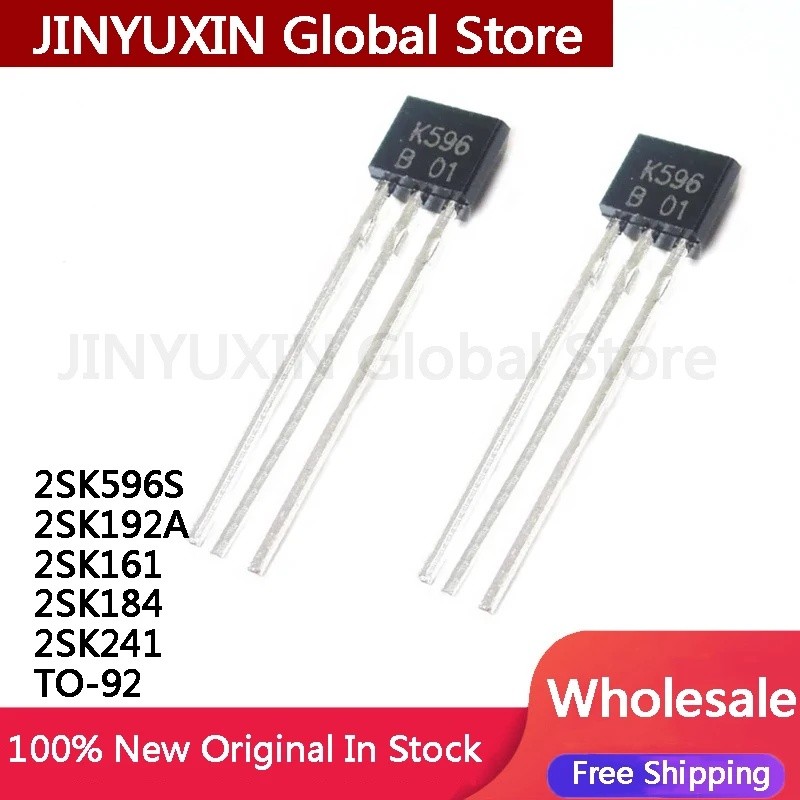 10 ชิ้น 2SK596S 2SK596 K596 2SK192A 2SK161 2SK184 2SK241 TO-92 ในสต็อกขายส่ง