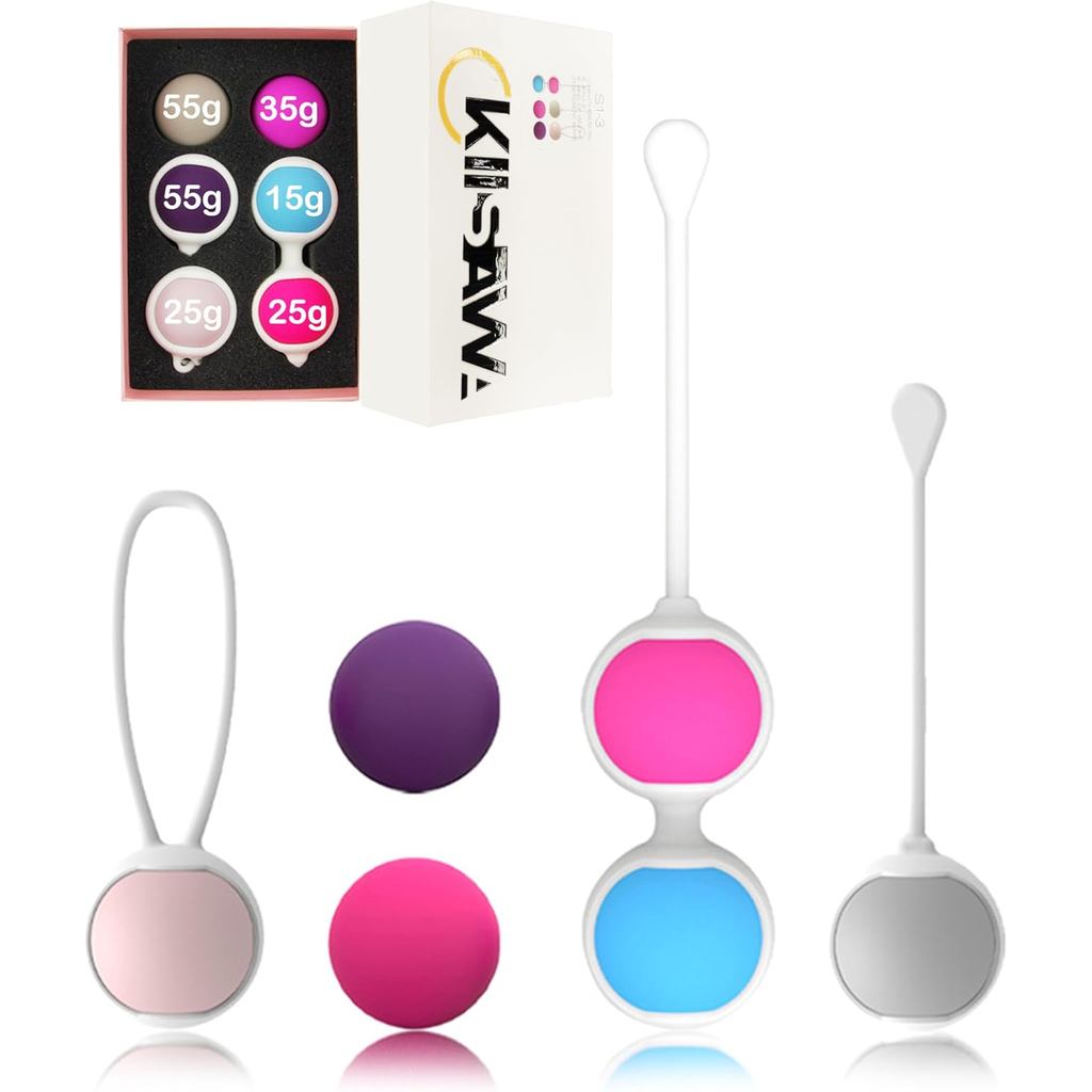 6PCS Pick Solid Gravity Shrinkage Kegel Trainer Set, ซิลิโคนเกรดอาหาร: Kegel Exerciser, กล้ามเนื้ออุ