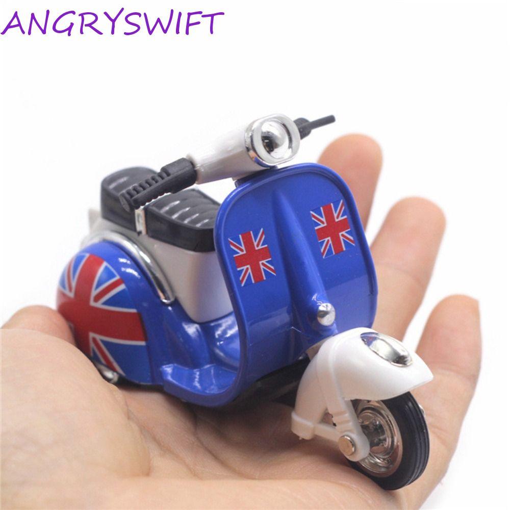 ANGRYSWIFT Mini Motorcycle, Miniature Diecast Motorcycle Model, Portable Pull-back Inertia Vehicle Toy Simulation Motorcycle Toy Friend Children