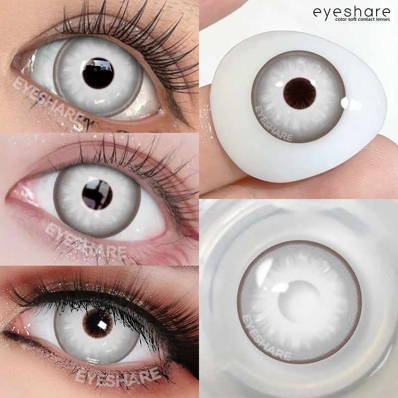 eyeshare HD series เทา/ดำ คอนแทคเลนส์คอสเพลย์ คอนแทคเลนส์สี 14.5มม Halloween contact lens