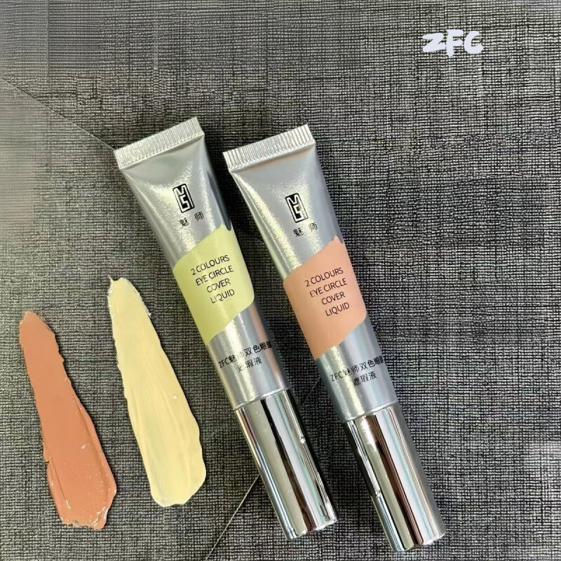 ✨ZFC Two-Color Eye Dark Circles Eye คอนซีลเลอร์ Moisturizing Mask Spots Tear Grooves Face Brightenin