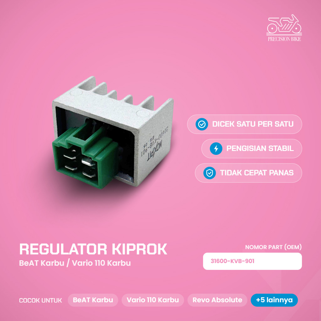 NOXPIT Regulator Kiprok BeAT คาร์บูเรเตอร์ Vario 110 คาร์บูเรเตอร์ Revo Absolute Vario 110 Techno ใบ