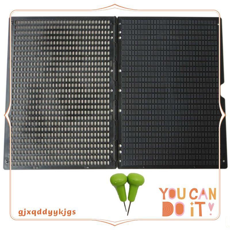 Braille Board Full Page 27 Lines 30 เซลล์เขียนด้วยสไตลัส 2 อัน สําหรับคนตาบอดเข้ากันได้ gjxqdyykjgs.