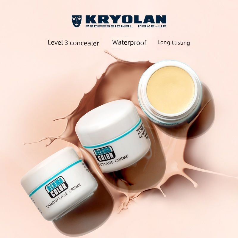 คอนซีลเลอร์ concealer หน้ากาก KRIOLAN เยอรมัน Phantom of the Opera DC Monochrome คอนซีลเลอร์ 4g Dark