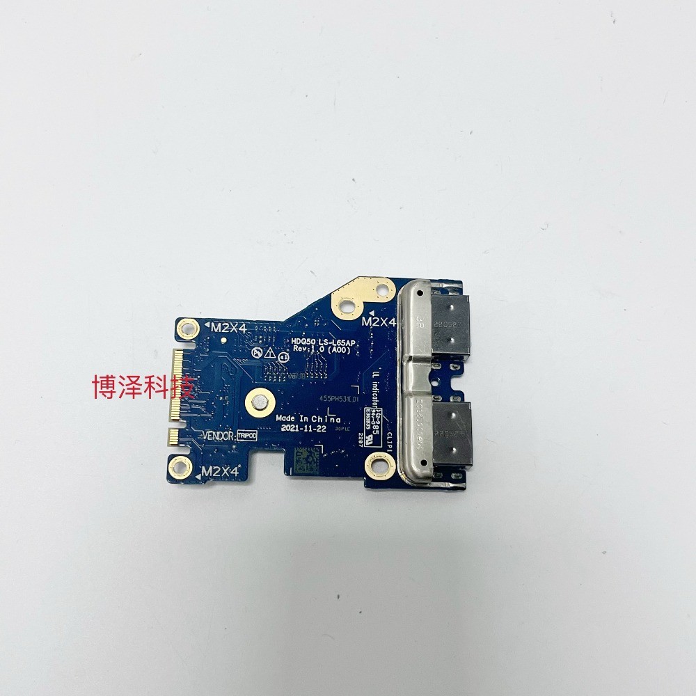 DELL ดั้งเดิม Dell M15 R6 R7 บอร์ด USB LS-L65Ap