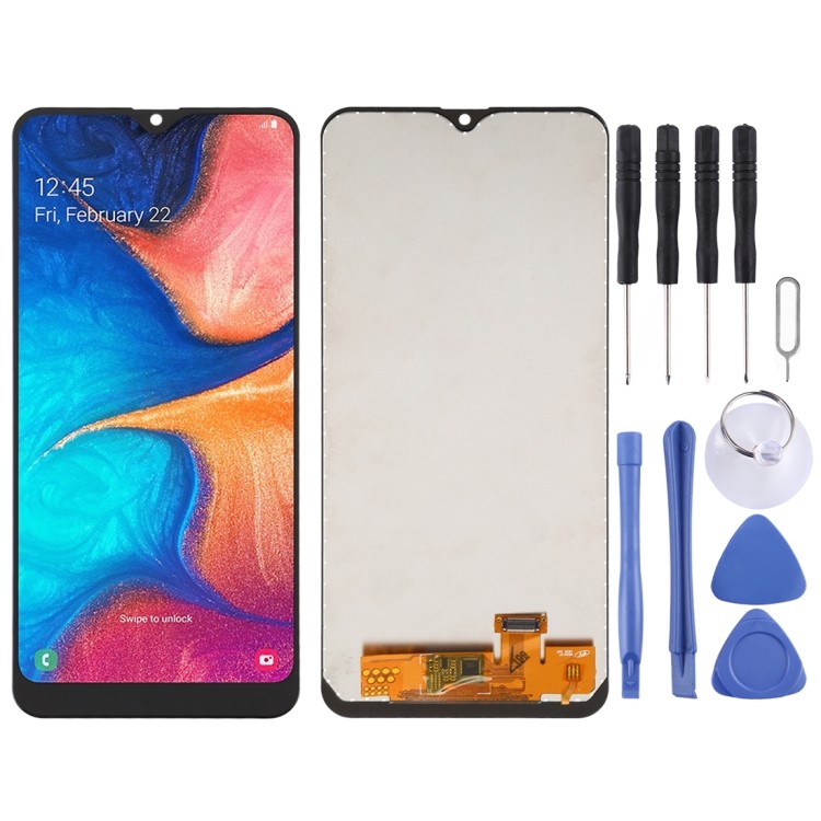 โรงงานขายตรงหน้าจอ LCD และ Digitizer Full Assembly สําหรับ Galaxy A20 A205F/DS, A205FN/DS, A205U, A2