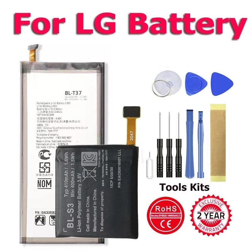 โทรศัพท์ BL-T37 BL-T30 BL-45F1F BL-T23 BL-T24 BL-T28 BL-S3 แบตเตอรี่สําหรับ LG X Power 2 II V40 X-Ca