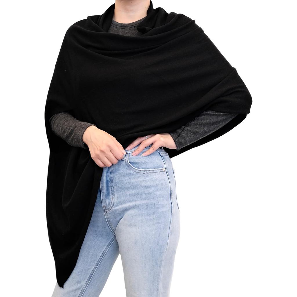HILHLSHADE Womens Wool Blended soft Knit Versatile Shawl Wrap Scarf Poncho