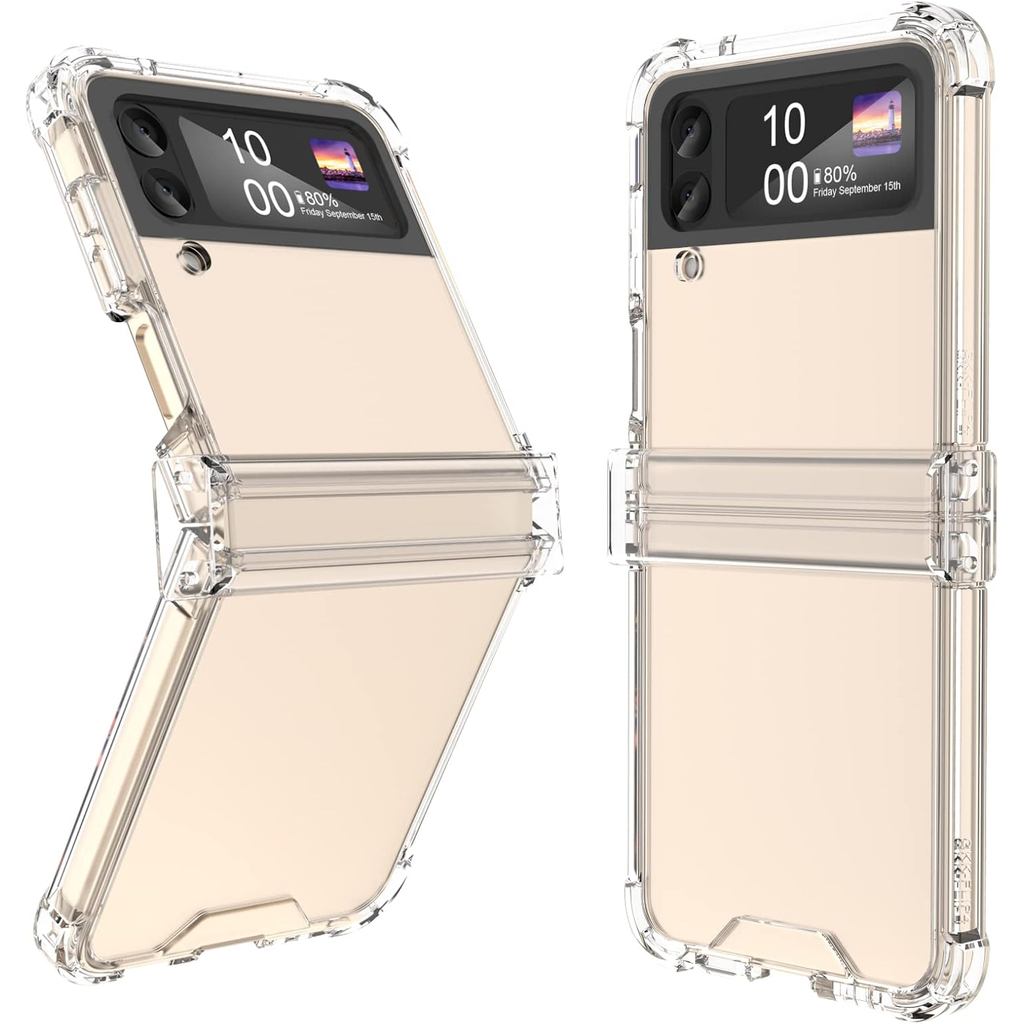 ออกแบบมาสําหรับ Galaxy Z Flip 3 กรณีบานพับสําหรับ Samsung Flip 3 คลุมทั้งหมดกันกระแทก Slim เคสโทรศัพ