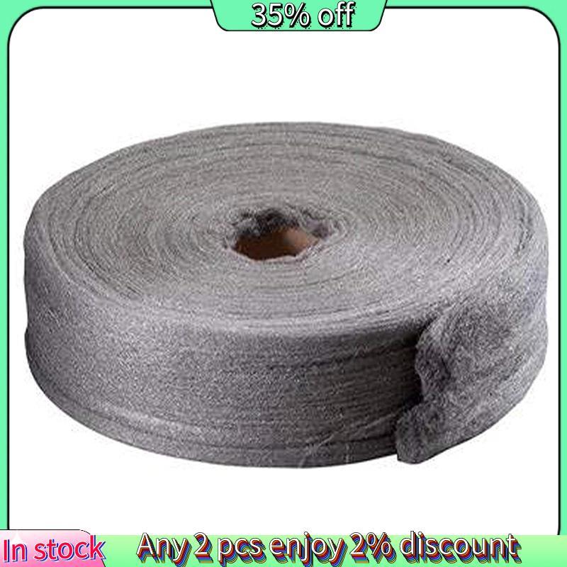 Hot-Steel Wool Grade 0000 ม้วน 2 กก. สําหรับทําความสะอาด, กําจัดสนิม, หนังไม้และพื้นผิวโลหะเสร็จสิ้น