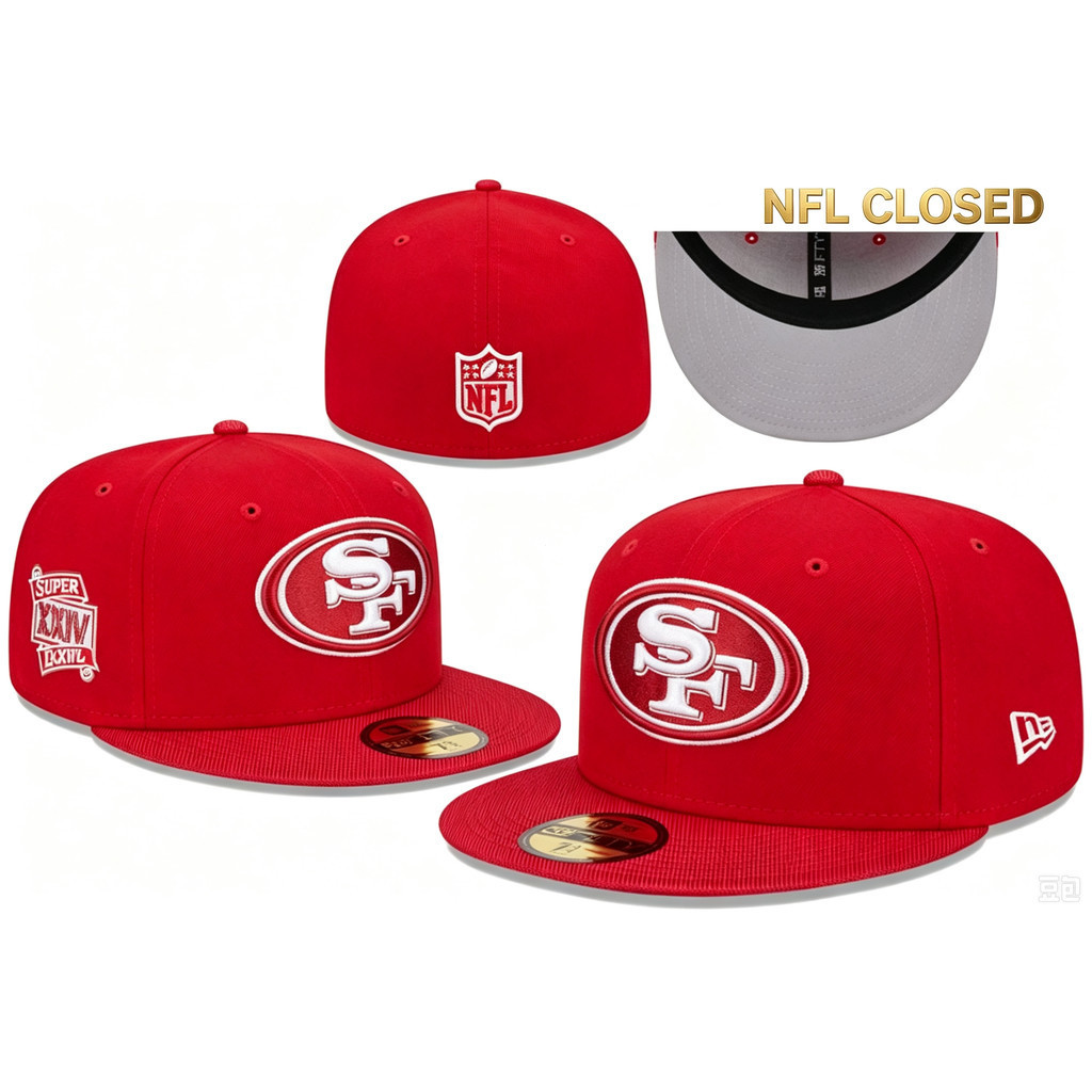 NFL-หมวกเบสบอล,San Francisco 49ers/Baltimore Ravens/ Kansas City Chiefs/ Houston Texans 59FIFTY ติดต