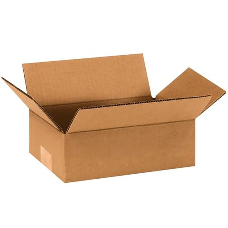 BOX USA ค่าจัดส่ง Boxes Flat 9"L x 6"W x 3"H, 25-Pack | กล่องกระดาษลูกฟูกสําหรับบรรจุการเคลื่อนย้ายแ