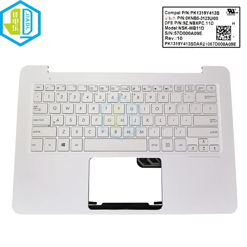 RU UI US Palmrest คีย์บอร์ดสําหรับ ASUS UX305 Zenbook UX305CA UX305FA รัสเซียภาษาอังกฤษโน้ตบุ๊ค PC ค