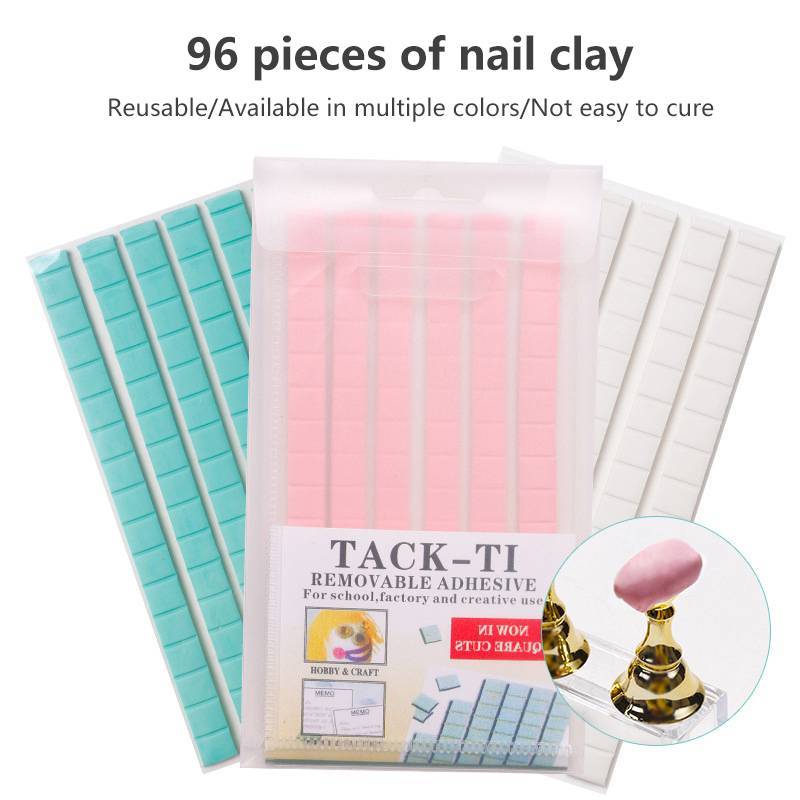 DSTH 30/96 ชิ้นนํากลับมาใช้ใหม่ Clay Putty สําหรับแสดงเล็บกาวกาวดิน Professional เล็บ Art Practice เครื่องมือร้อน