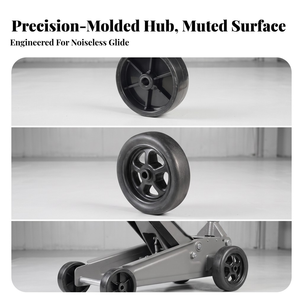 Replacement Trailer Jack Wheel ติดตั้งง่าย Trailer Jack Wheel พร้อม Bushing อเนกประสงค์ ทนต่อแรงกระแ
