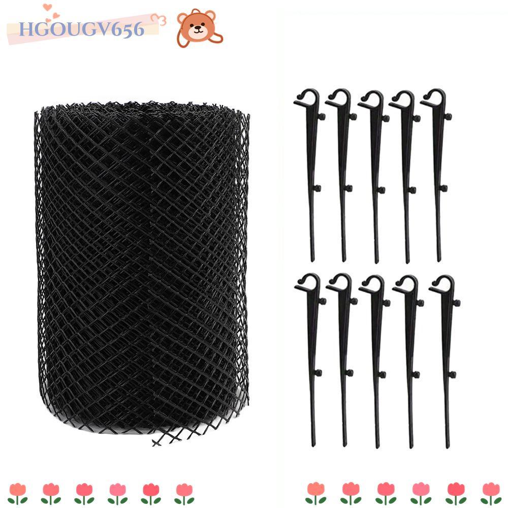 HGOUGVT Gutter Guard Mesh Roll, พลาสติกกรองเศษ Gutter Leaf Guard Roll, นํากลับมาใช้ใหม่ติดตั้งง่ายพล