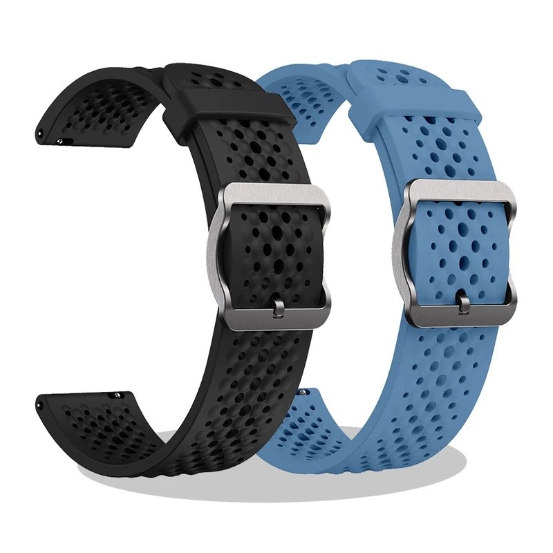 22 มม.กีฬาสายรัดข้อมือซิลิโคนสําหรับ Suunto RACE 2 S/Run/Ocean/แนวตั้งสายคล้องคอสําหรับ Suunto 5 9 P