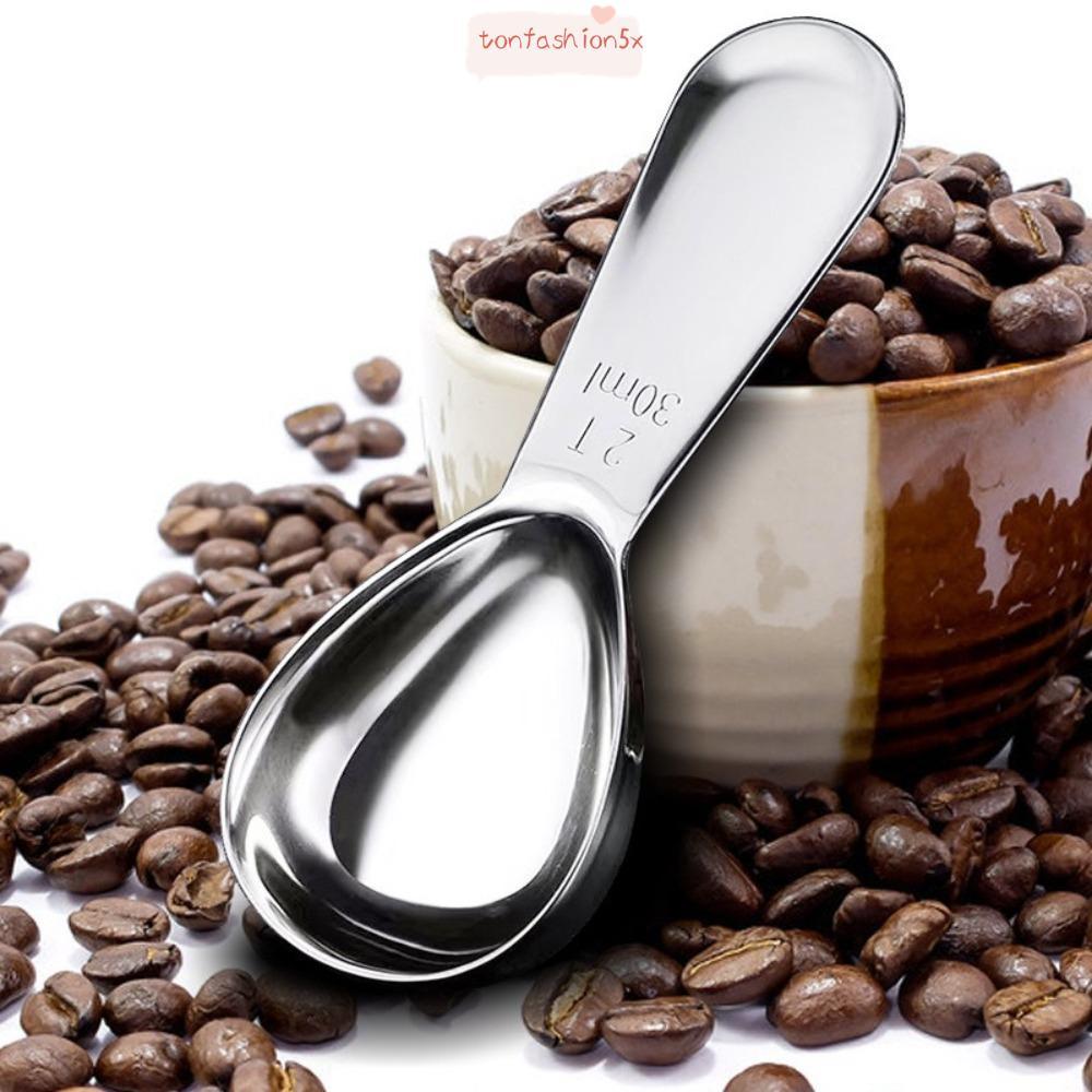 ITRUMPET ช้อนตวงเมล็ดกาแฟ, 1 Tbsp หรือ 2 Tbsp สแตนเลสกาแฟ Scoops, ทนทาน 15/30ml Ergonomic Tablespoon