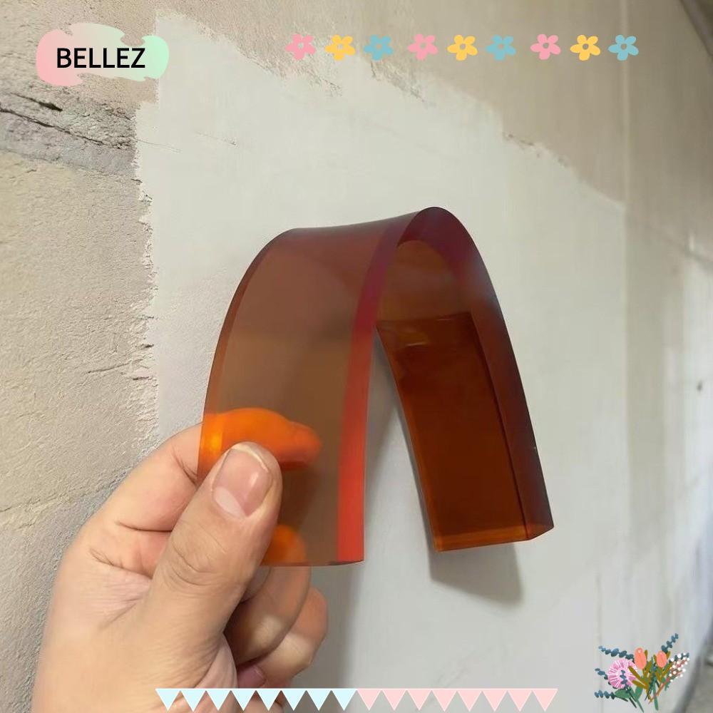 BELLEZ Wall Scraper Putty, Arc Scraper Polyurethane Putty Squeegee Spatula, ทนทาน 30/50 ซม.ยืดหยุ่น 