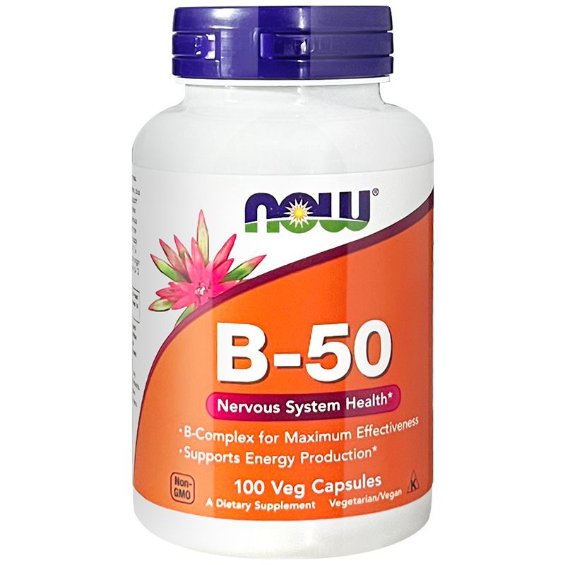 NOW Vitamin B-50 แคปซูล 100 แคปซูลนําเข้าจากสหรัฐอเมริกา Multivitamin B Family B1B2B3B620260817