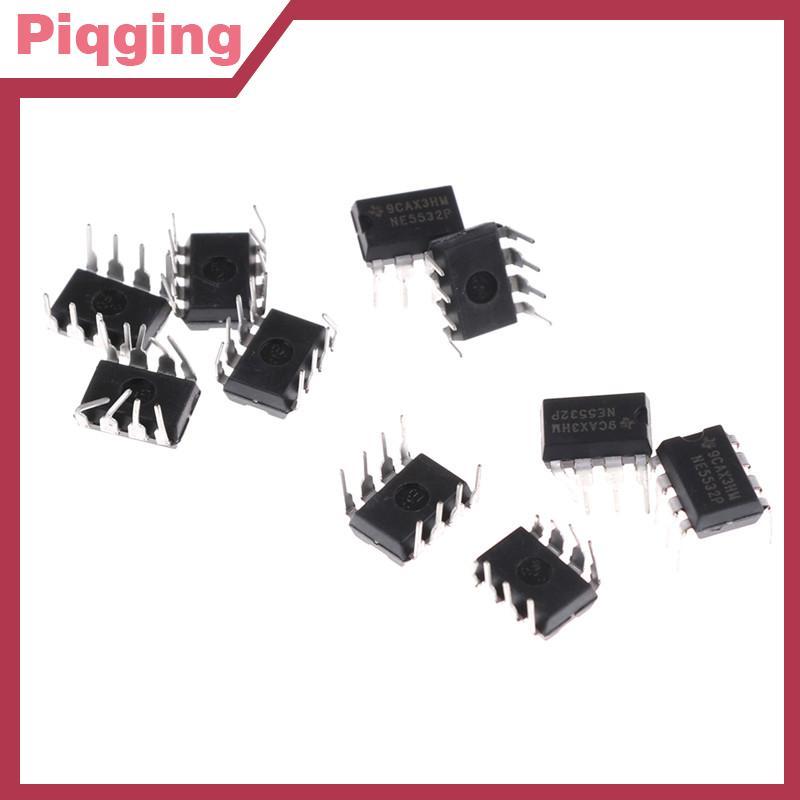 Piqging 10 ชิ้น NE5532P NE5532 DIP-8 Dual เสียงรบกวนต่ํา Op-Amp TI IC TH