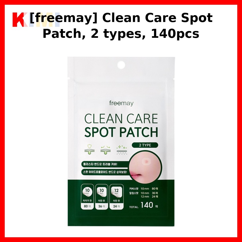[freemay] Clean Care Spot Patch 2 แบบ 140pcs / Korean Spot Patch / Blemish Treatment / ของแท้ 100% โ