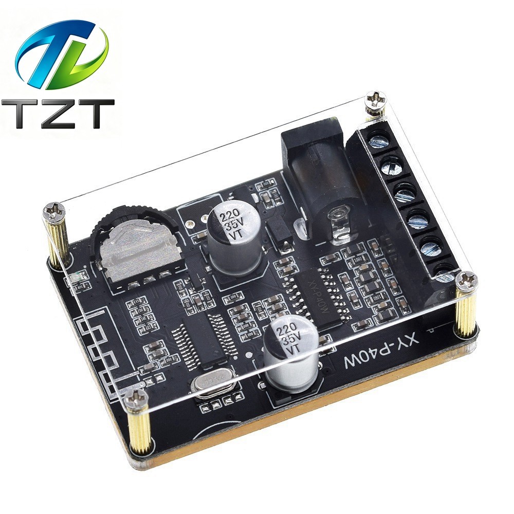 GREATZT 1/2/4PCS บลูทูธ 5.0 สเตอริโอเครื่องขยายเสียง 40Wx2 ตัวรับสัญญาณบลูทูธ DC 12/24V XY-P40W