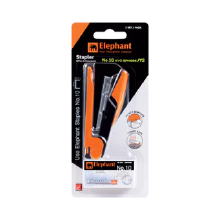 เครื่องเย็บกระดาษ+ลวดเย็บ ตราช้าง EVO SPHERE เบอร์ 10