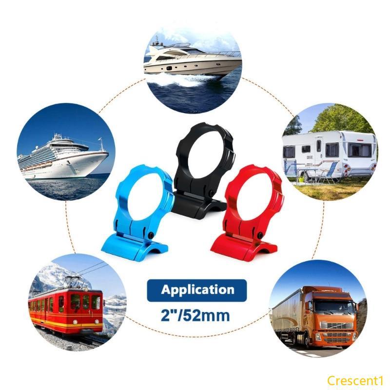 Crescent1 Pillar Gauge Meter Mount Bracket 52 มม.อลูมิเนียมหลุมเดียวสําหรับรถยนต์ยานยนต์รถอุปกรณ์เสร