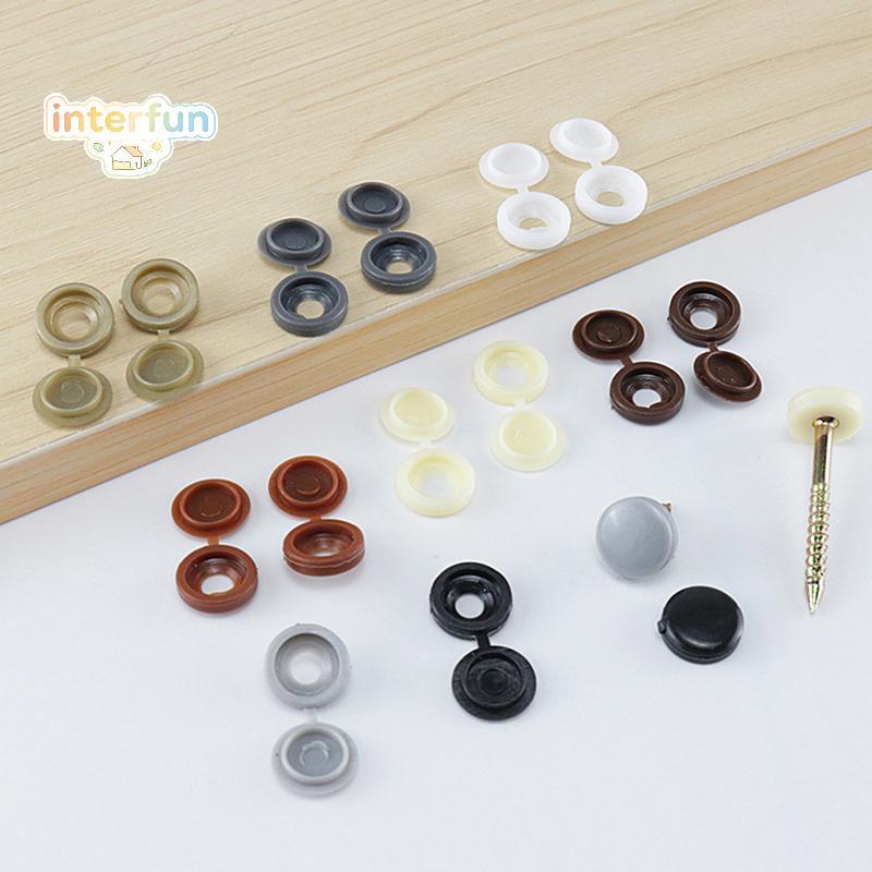 [INTER] 100 ชิ้นสกรูหัวหมวกปฏิบัติตัวเองสกรูน็อตสายฟ้าฝาครอบป้องกัน