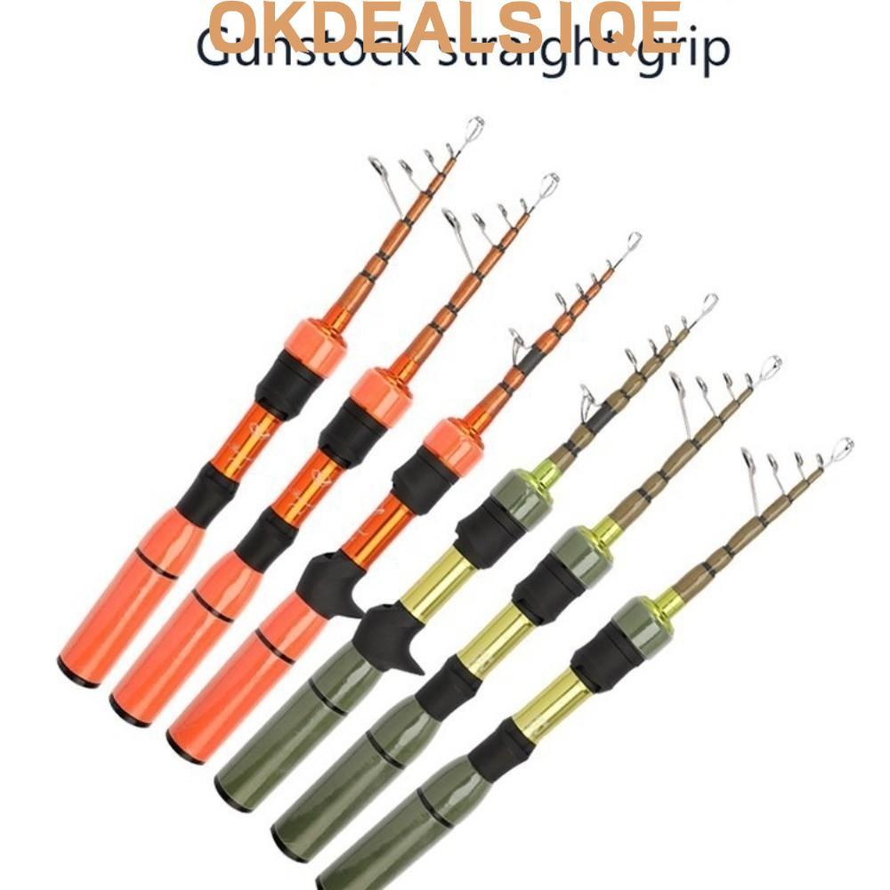 OKDEALS1QE UL Fishing Rod, Anti-Impact Guide Compact Contraction Bass Fishing Rod,ความยาว 33 ซม.การอ