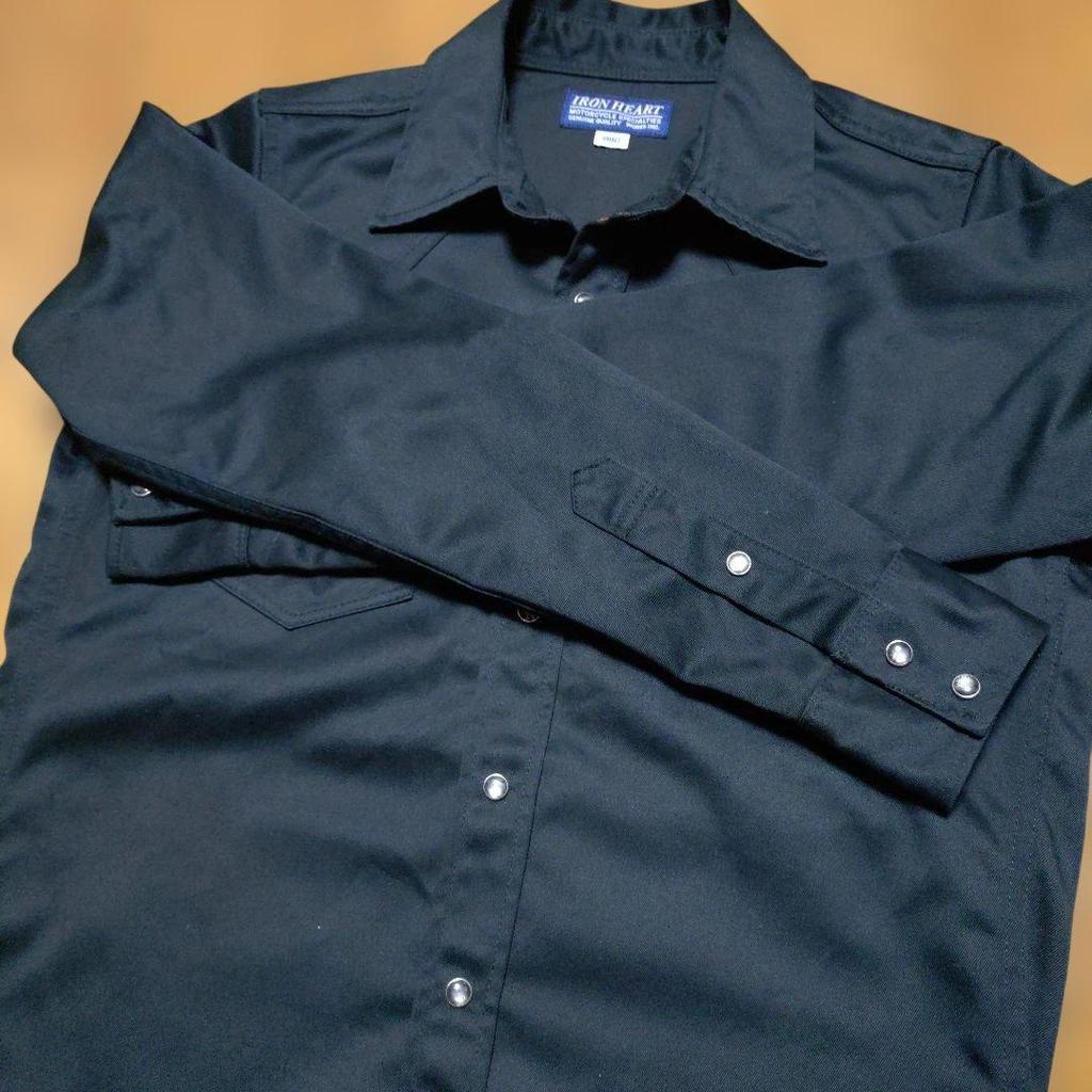 Iron Heart เสื้อเชิ้ตเวสเทิร์น สีดำ ไซส์ S | IRONHEART Western Shirt มือสอง ของแท้จากญี่ปุ่น