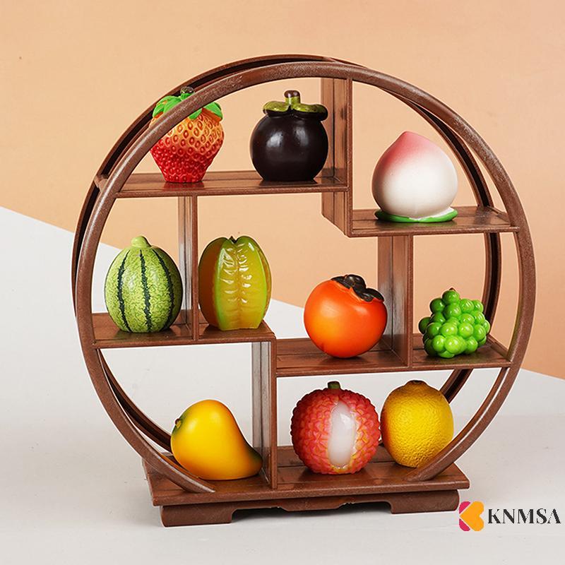 KNMSA] 1PC Dollhouse Dior อุปกรณ์เสริม Miniature Bogu ชั้นวางที่ว่างเปล่า Mini Display Stand Storage