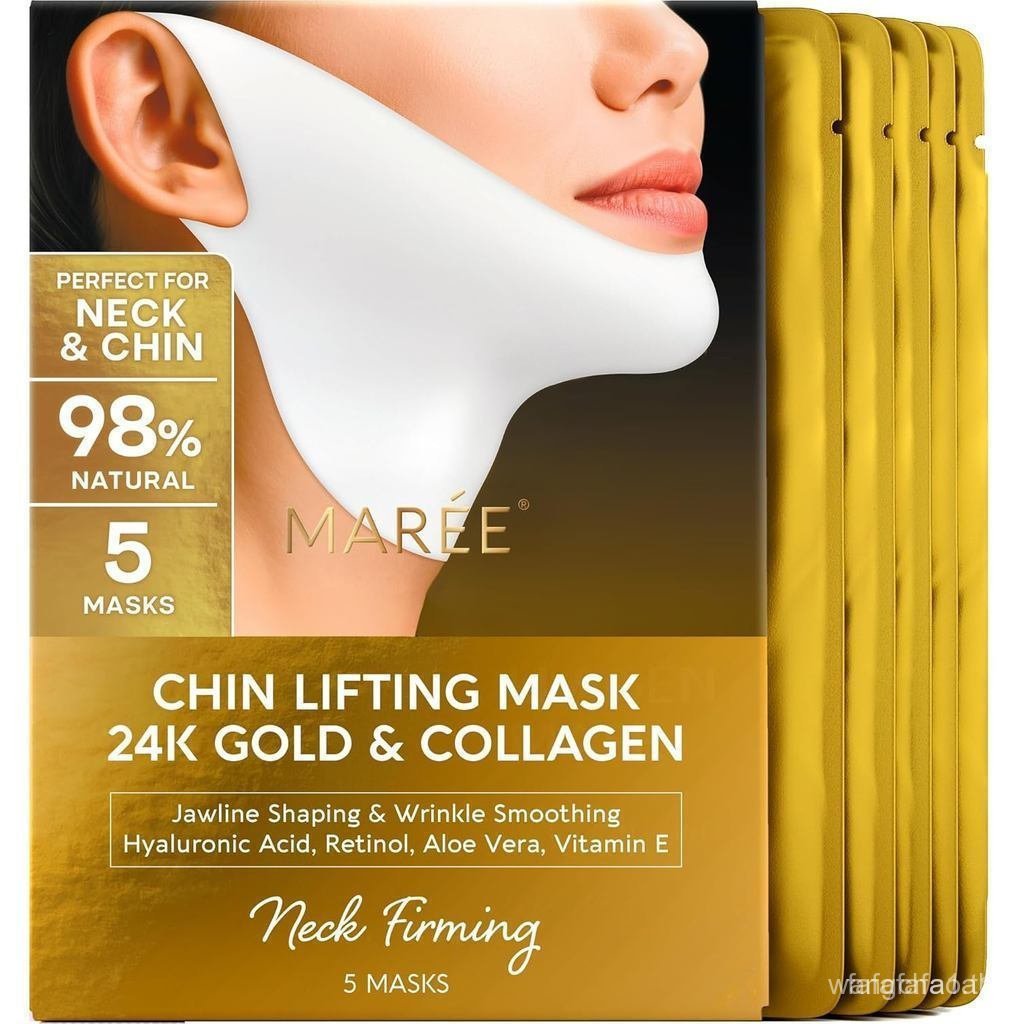 MAREEVLineLiftingMaskwith24KGold – DeepCollagenFaceMaskforWo