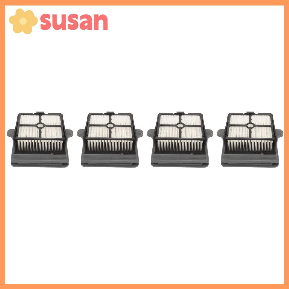 SUSANSU 4PCS ตัวกรองเครื่องดูดฝุ่น, ABS สีเทาสูญญากาศกรองเปลี่ยน,นํากลับมาใช้ใหม่ได้ติดตั้งง่ายเครื่