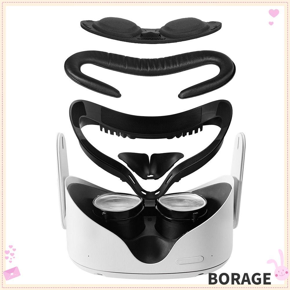 BORAG VR เลนส์ป้องกันสําหรับ Quest2 Nose Pad ชิ้นส่วนทดแทน Face Cushion Pad สําหรับ Quest2